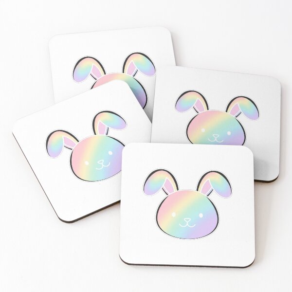 Item preview, Cute Pastel Rainbow Bunny Face designed and sold by Owcomm.