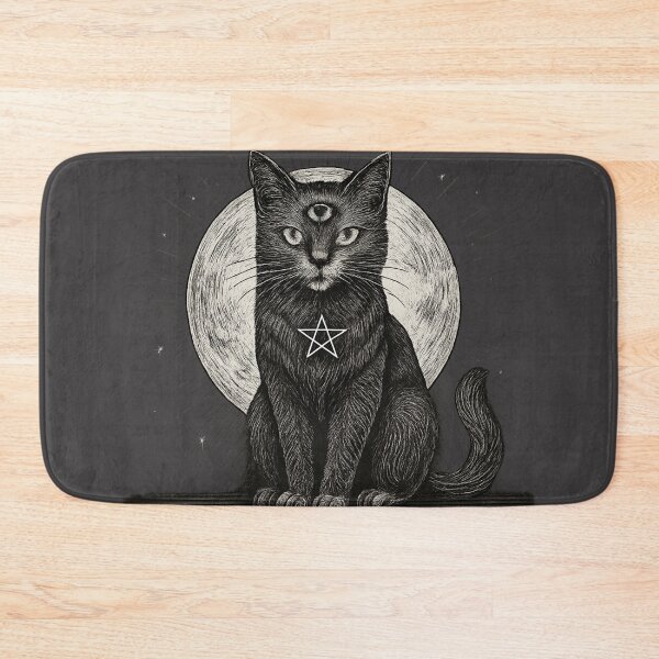 Item preview, Copy of Copy of Black Cat Moon Celestial Witchy Aesthetic Gothic Cat Design Sticker & T-Shirt designed and sold by Cat-astrophes.