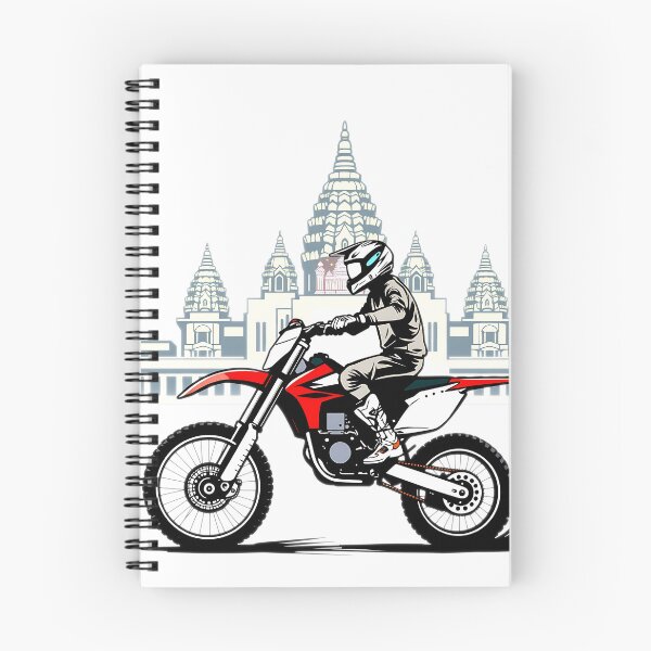 Item preview, Dirt Bike Rider at Temple | Motocross Adventure Art designed and sold by T-domain.