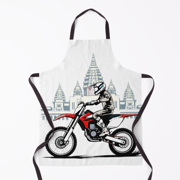 Item preview, Dirt Bike Rider at Temple | Motocross Adventure Art designed and sold by T-domain.