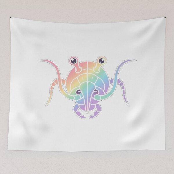 Item preview, Cute Pastel Rainbow Alien Sea Creature designed and sold by Owcomm.