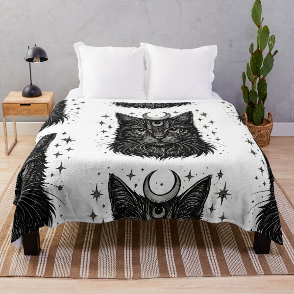 Item preview, Copy of Copy of Copy of Black Cat Moon Celestial Witchy Aesthetic Gothic Cat Design Sticker & T-Shirt designed and sold by Cat-astrophes.