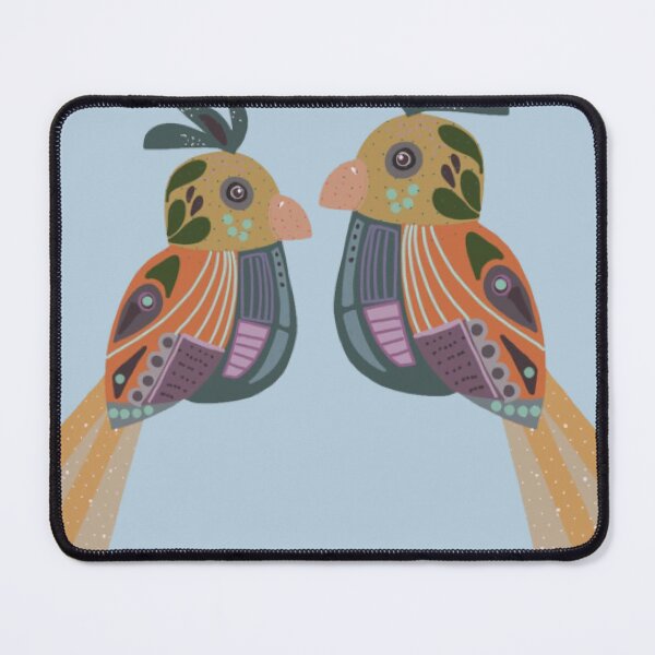 Item preview, Folk Art Tropical Birds designed and sold by ArtisticTpulse.