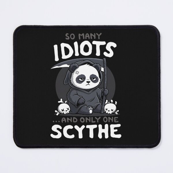 Item preview, Cute Grim Reaper Panda Sarcastic Dark Humor designed and sold by TeddybearClub.