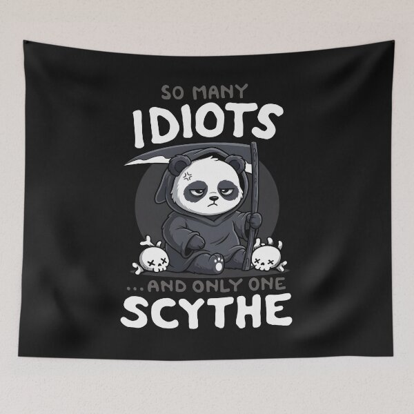 Item preview, Cute Grim Reaper Panda Sarcastic Dark Humor  designed and sold by TeddybearClub.