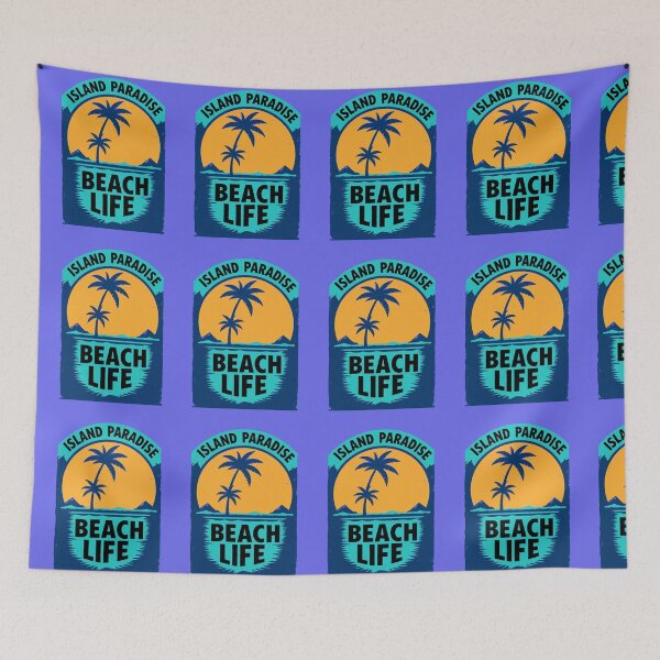 Item preview, Island Paradise Beach Life | Retro Tropical 80s Design designed and sold by AstronautMerch.