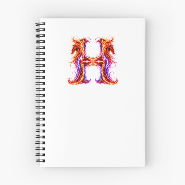 Item preview, Emberhoof Horse-Gemini Flame Letter H designed and sold by BlissBlvdShop.