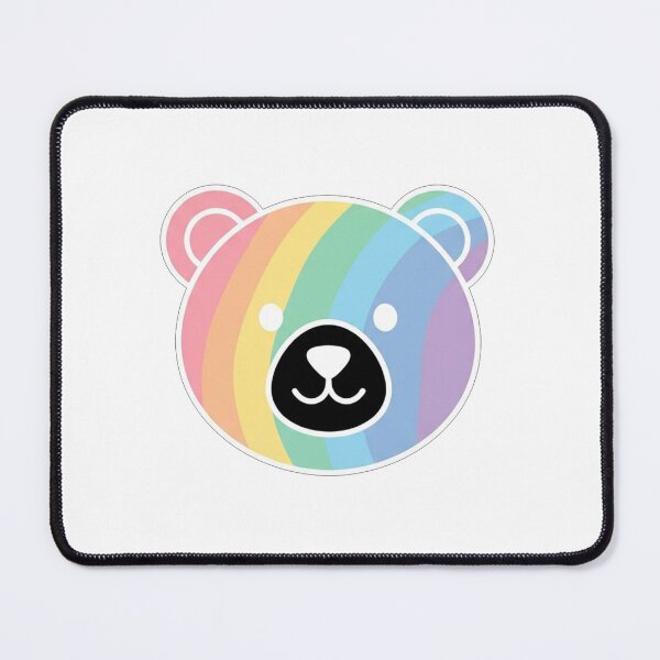 Item preview, Cute Rainbow Pastel Bear Face Illustration designed and sold by Owcomm.