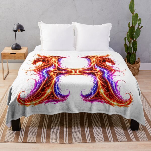Item preview, Emberhoof Horse-Gemini Flame Letter H designed and sold by BlissBlvdShop.