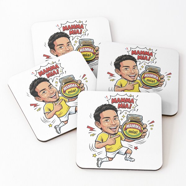 Item preview, Funny Anime Soccer Japan Legend Mamma Mia -MARMITE parody- designed and sold by LOVEARTDESIGN.