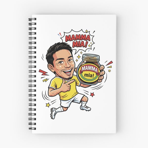 Item preview, Funny Anime Soccer Japan Legend Mamma Mia -MARMITE parody- designed and sold by LOVEARTDESIGN.