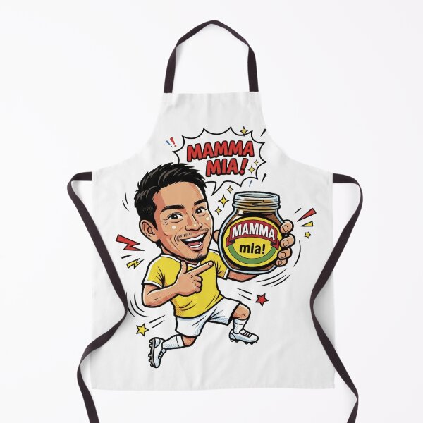 Item preview, Funny Anime Soccer Japan Legend Mamma Mia -MARMITE parody- designed and sold by LOVEARTDESIGN.