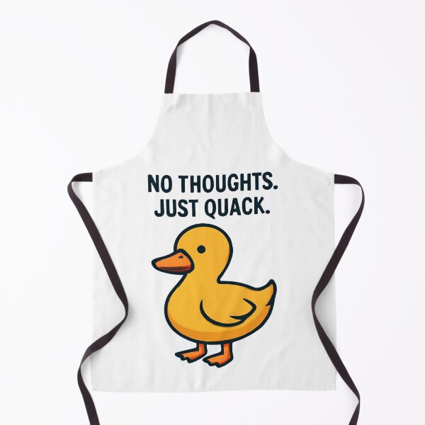 Item preview, No Thoughts Just Quack Funny Duck Meme Cute Minimalist Design designed and sold by KAM-KAM-STORE.