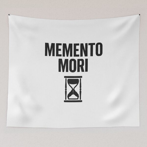 Item preview, Memento Mori Minimal Stoic Quote Shirt Death Reminder (Black Font) designed and sold by TshirtsLabs.