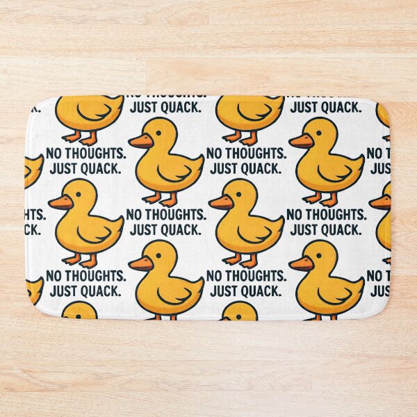 Item preview, No Thoughts Just Quack Funny Duck Meme Cute Minimalist Design designed and sold by KAM-KAM-STORE.