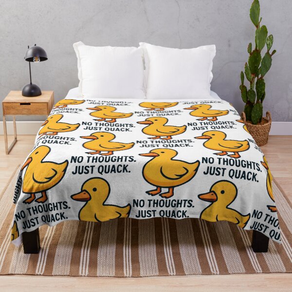 Item preview, No Thoughts Just Quack Funny Duck Meme Cute Minimalist Design designed and sold by KAM-KAM-STORE.