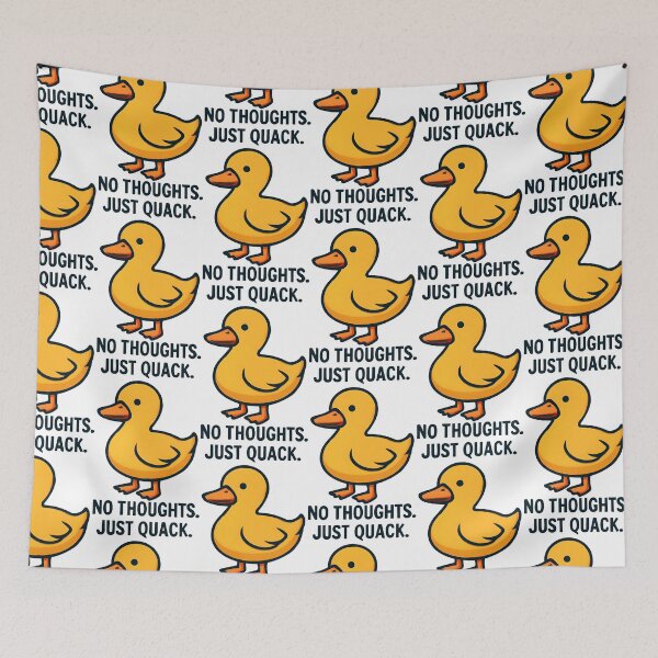 Item preview, No Thoughts Just Quack Funny Duck Meme Cute Minimalist Design designed and sold by KAM-KAM-STORE.