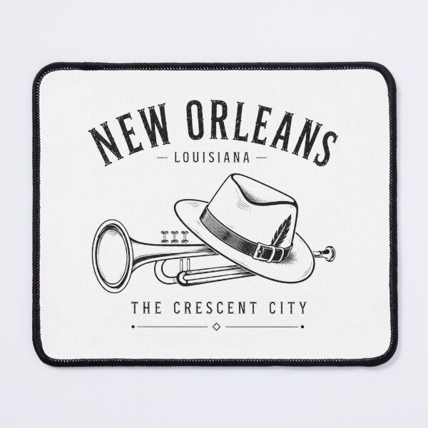 Item preview, New Orleans Jazz Vintage Graphic | Trumpet & Fedora Retro Design designed and sold by LoppiPrintShop.