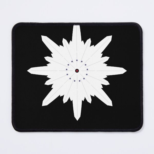 Item preview, USA Star Flower White Silhouette – Patriotic Design for Dark Shirts designed and sold by Igrowlab254.