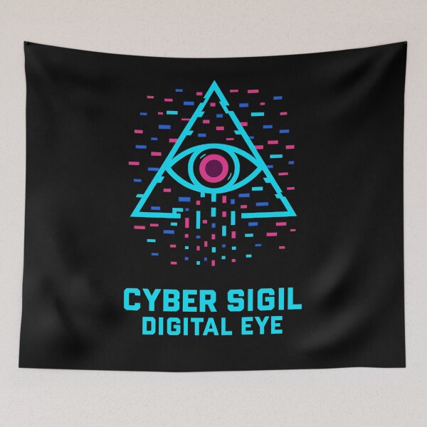 Item preview, Digital Cyber Sigil – Glitch Glyph Symbol designed and sold by JupiterGlitchEmpire.