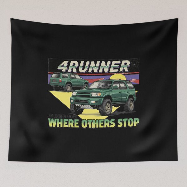 Item preview, Vintage style 3rd Gen 4Runner Retro Sunset Offroad Adventure Green designed and sold by Off-Road-Zone.