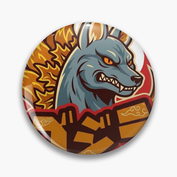 Item preview, Kaiju Kitsune: Godzilla Inspired Japanese Nine-Tailed Fox Illustration designed and sold by ORI-ginal Weirdos: The Weirdly Wonderful Crew.