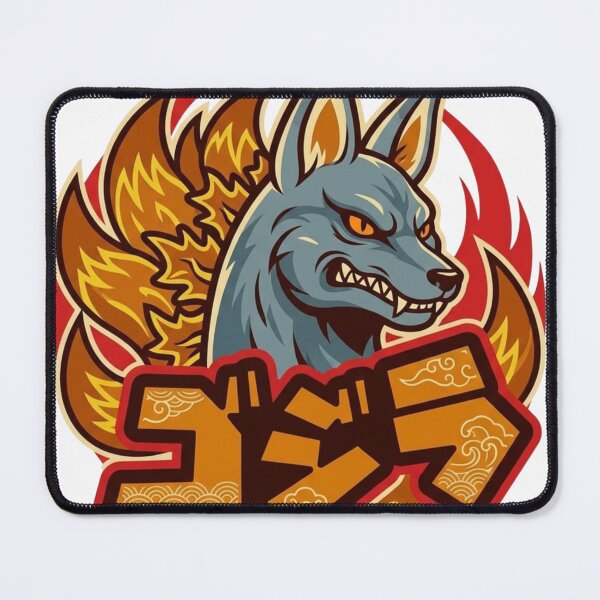 Item preview, Kaiju Kitsune: Godzilla Inspired Japanese Nine-Tailed Fox Illustration designed and sold by ORI-ginal Weirdos: The Weirdly Wonderful Crew.