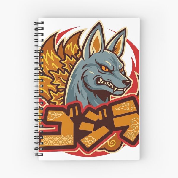 Item preview, Kaiju Kitsune: Godzilla Inspired Japanese Nine-Tailed Fox Illustration designed and sold by ORI-ginal Weirdos: The Weirdly Wonderful Crew.