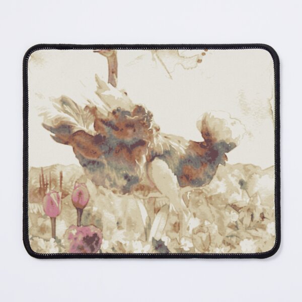 Item preview, Vintage Watercolor Ostrich Garden designed and sold by ArtisticTpulse.