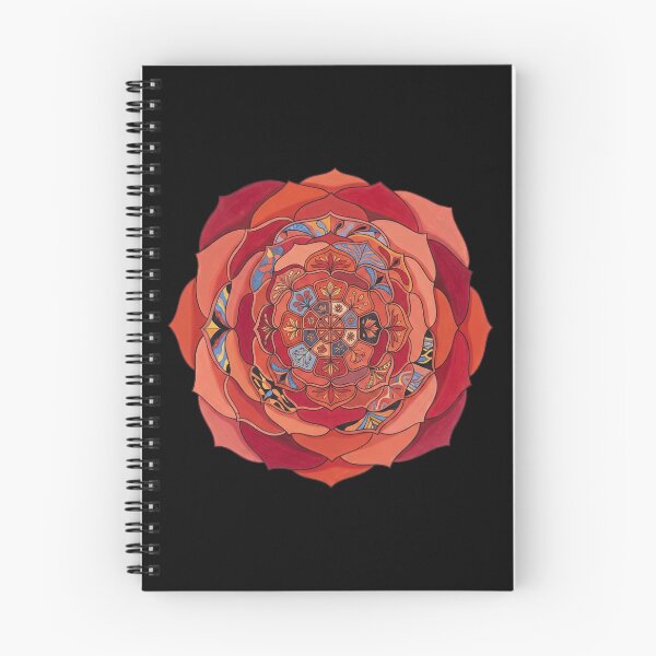 Item preview, Sovereign Crimson Floral Mandala Print designed and sold by FreiherrPK.
