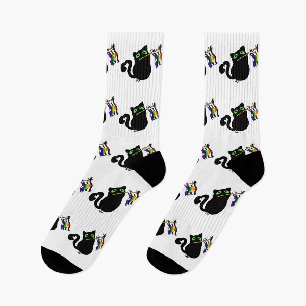 Item preview, Pride Flag Kitty - Ally designed and sold by WorksOfWhimsies.