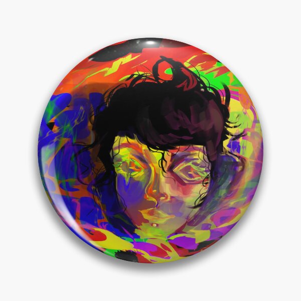 Item preview, Psychedelic Neon Cosmic Portrait designed and sold by ArtisticTpulse.