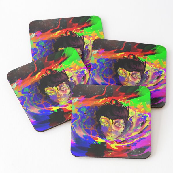 Item preview, Psychedelic Neon Cosmic Portrait designed and sold by ArtisticTpulse.