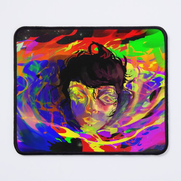 Item preview, Psychedelic Neon Cosmic Portrait designed and sold by ArtisticTpulse.
