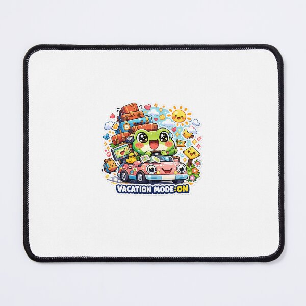 Item preview, Cute Kawaii Frog Summer Vacation Road Trip designed and sold by Cozy404Lab.