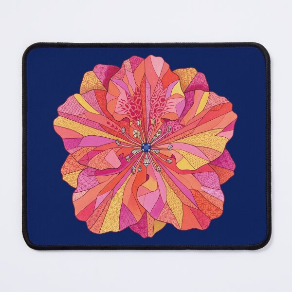 Item preview, Fractured Azalea — Jeweled Bloom Kaleidoscope Print designed and sold by FreiherrPK.