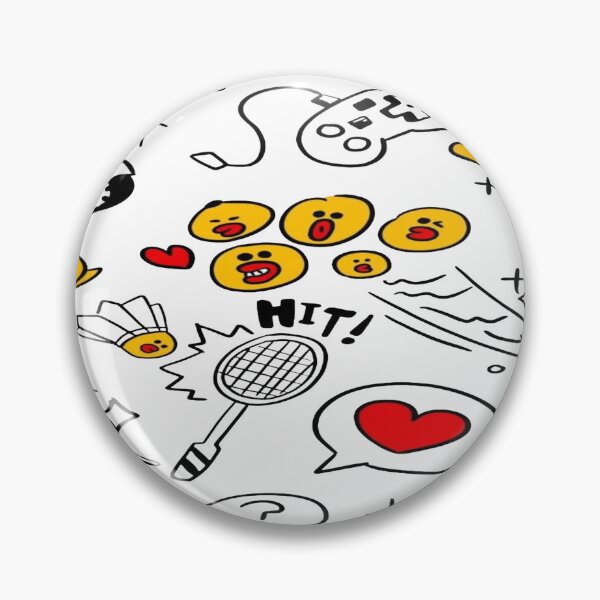 Item preview, Cute Kawaii Chicks - Doodles Pattern Gaming and Badminton Comic Book Style designed and sold by RAYBIL.