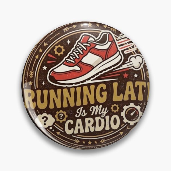 Item preview, Running Late Is My Cardio Funny Fitness Quote designed and sold by Mahe Jabeen.