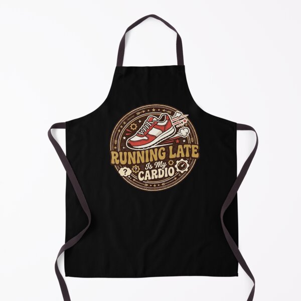 Item preview, Running Late Is My Cardio Funny Fitness Quote  designed and sold by Mahe Jabeen.