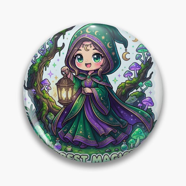 Item preview, Mystic Forest Witch Sticker  designed and sold by Designertanya.
