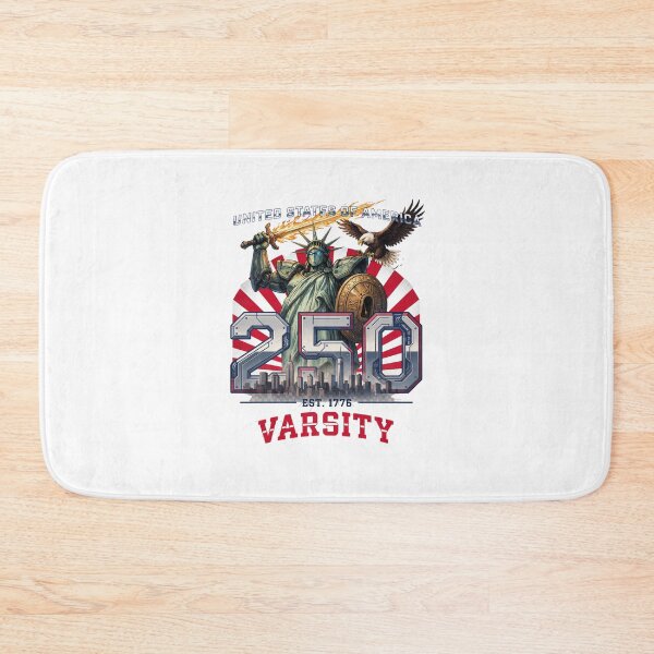 Item preview, USA 250 Statue of Liberty Sword Warrior Varsity 1776 Patriotic Mecha Design designed and sold by DarylWelsh2024.