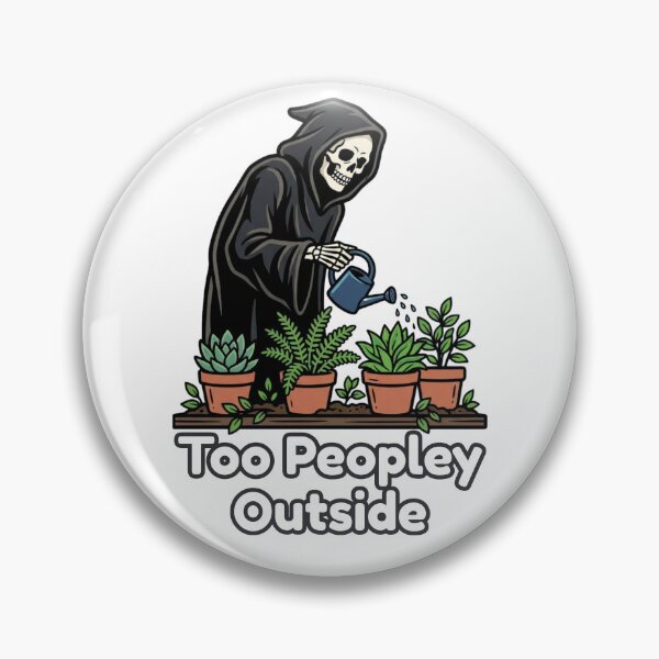 Item preview, Too Peopley Outside Funny Grim Reaper Introvert Design designed and sold by DesignedByMarty.