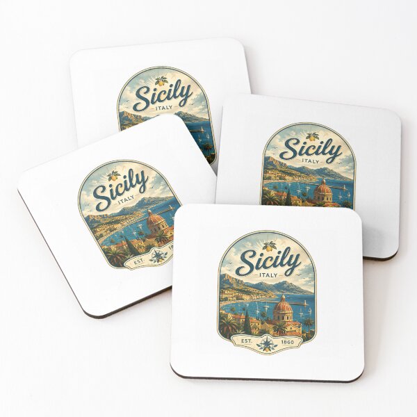 Item preview, Sicily Italy Est. 1860 European Travel Italian Island Mediterranean Vacation Destination designed and sold by Simsimah26Parks.