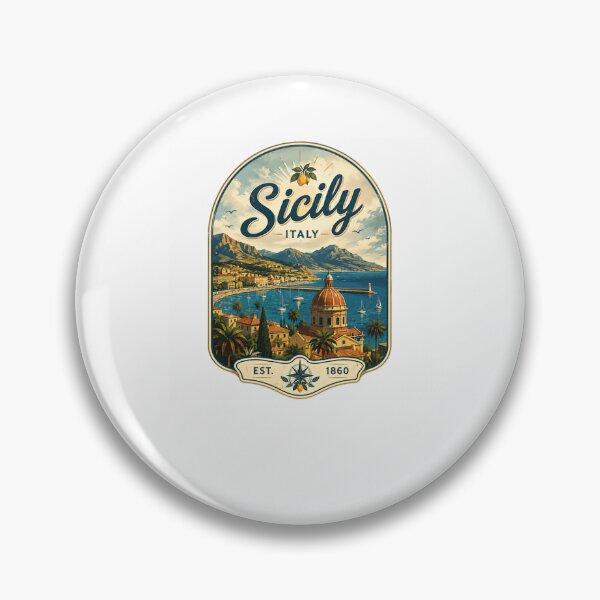 Item preview, Sicily Italy Est. 1860 European Travel Italian Island Mediterranean Vacation Destination designed and sold by Simsimah26Parks.