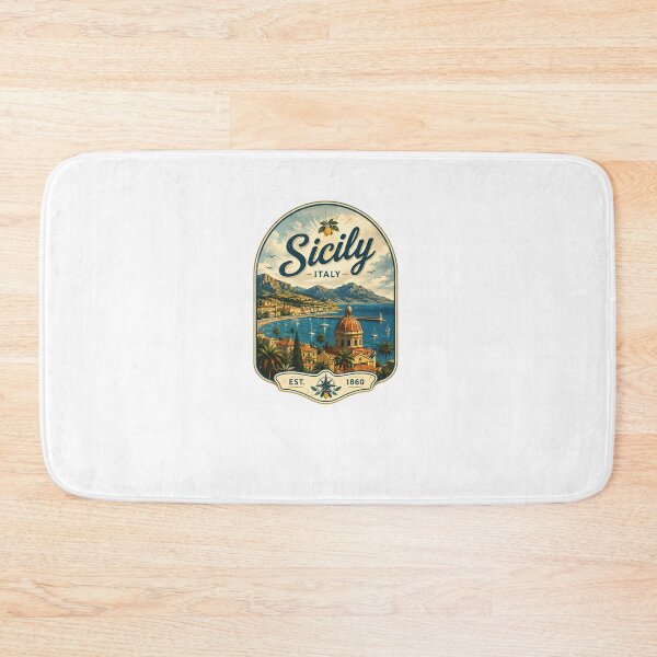 Item preview, Sicily Italy Est. 1860 European Travel Italian Island Mediterranean Vacation Destination designed and sold by Simsimah26Parks.