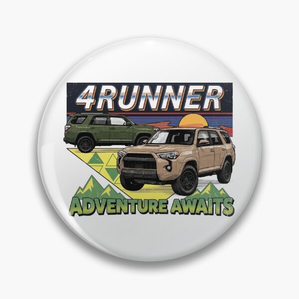 Item preview, Vintage Style 5th Gen 4Runner Retro Sunset Adventure Awaits [White Shirt Only] designed and sold by Off-Road-Zone.