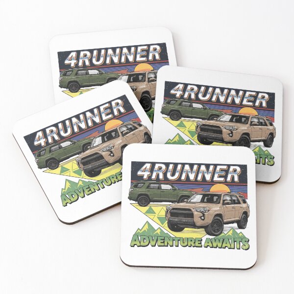 Item preview, Vintage Style 5th Gen 4Runner Retro Sunset Adventure Awaits [White Shirt Only] designed and sold by Off-Road-Zone.