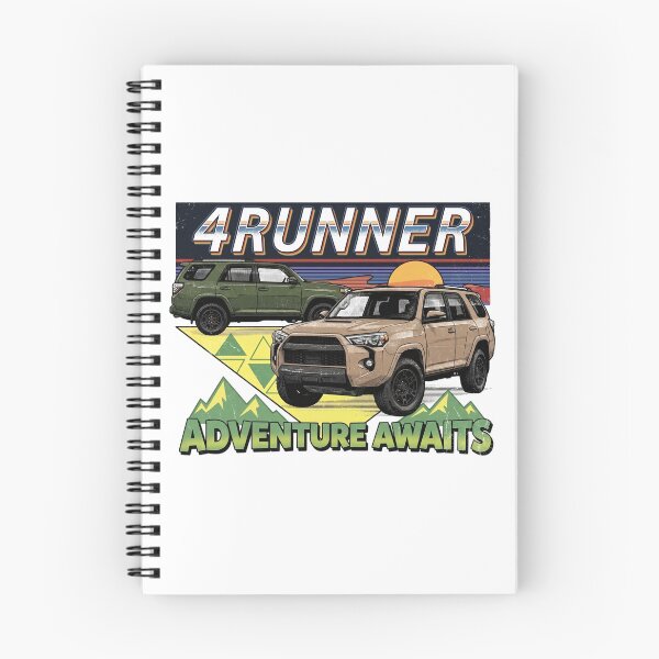 Item preview, Vintage Style 5th Gen 4Runner Retro Sunset Adventure Awaits [White Shirt Only] designed and sold by Off-Road-Zone.