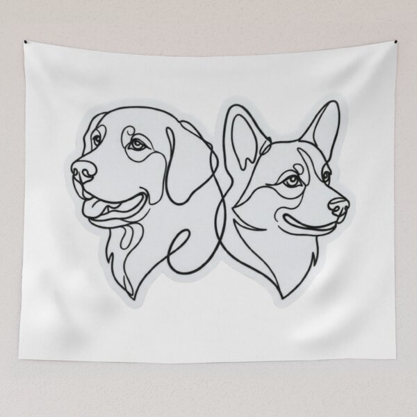 Item preview, Golden Retriever and Corgi  designed and sold by Snurly.