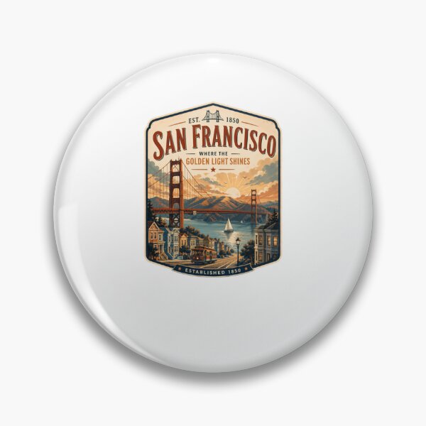Item preview, San Francisco Where The Golden Light Shines California City Travel Landmark designed and sold by Simsimah26Parks.